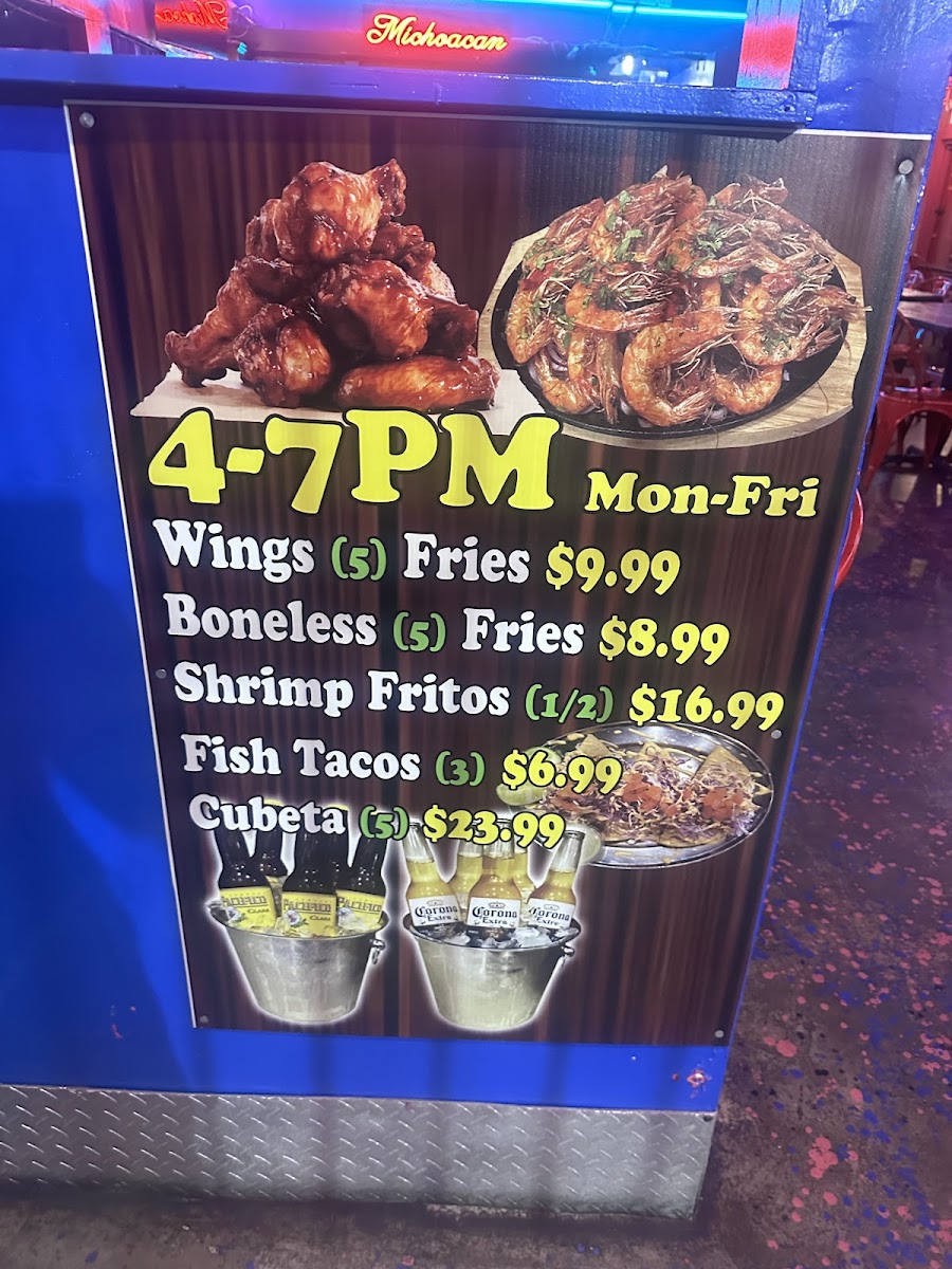 FIRE Mariscos, Wings, Ribs Menu - Image 1